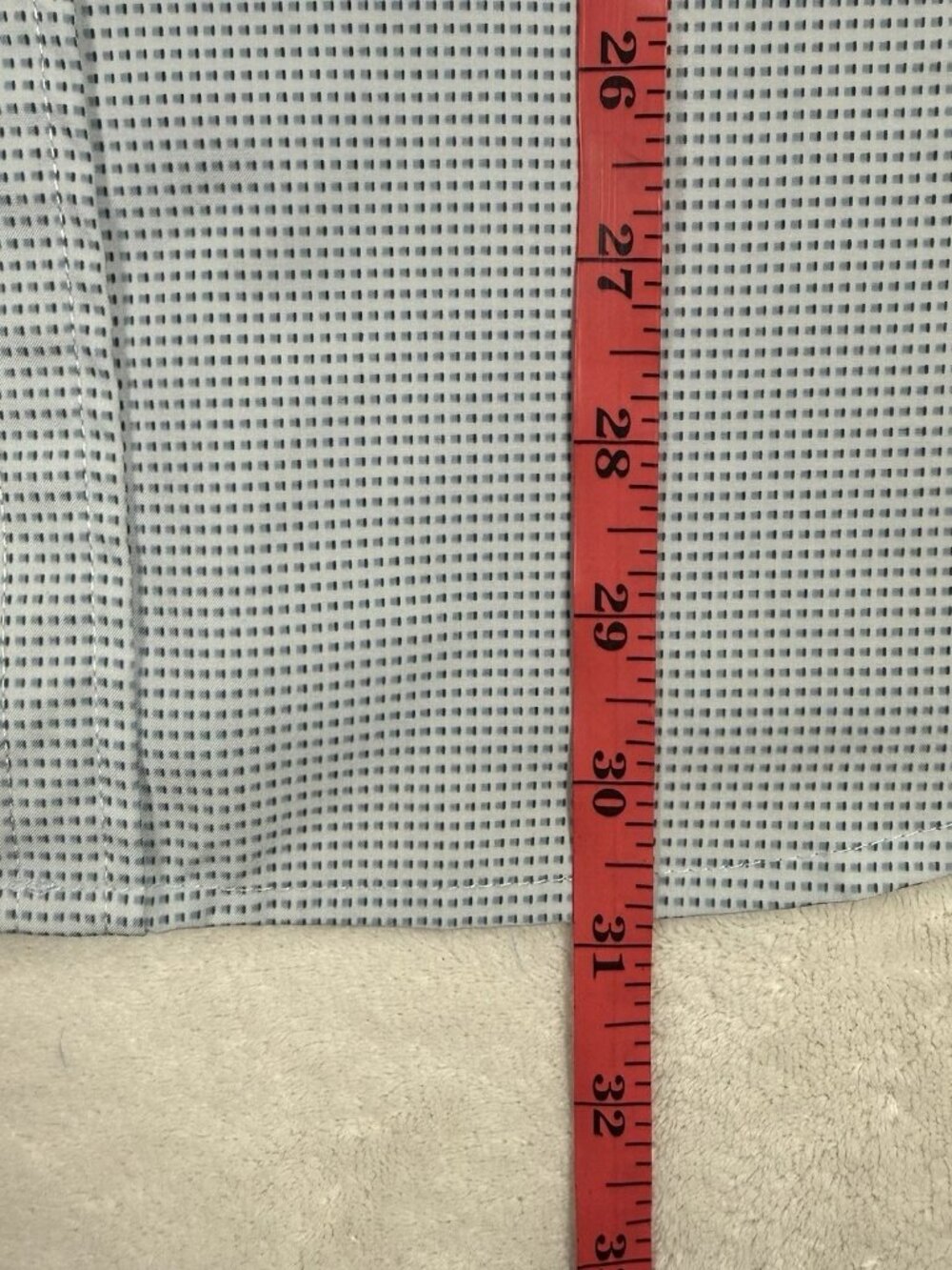 Kenneth Cole New York Mens XL Slim Fit Light Blue Stretch Short Sleeve Shirt - Picture 5 of 10